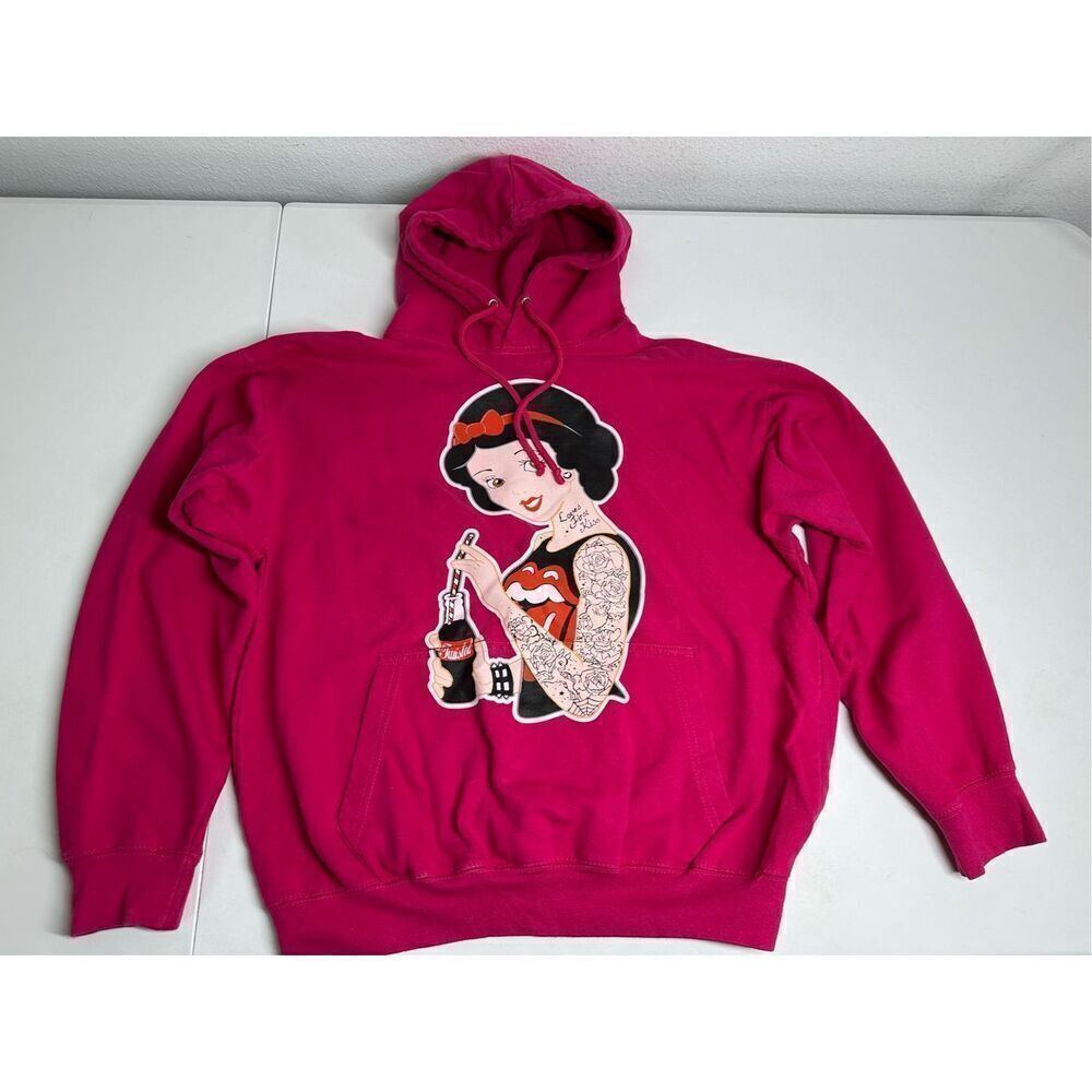 Saad Collection Snow White Punk Rock Snow White Hoodie Cotton Blend Size M Pink